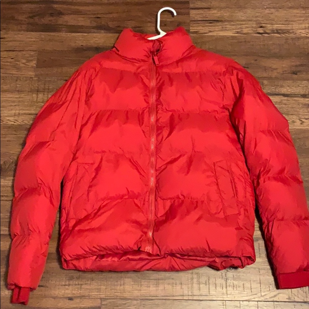 Fashionova red puffer jacket